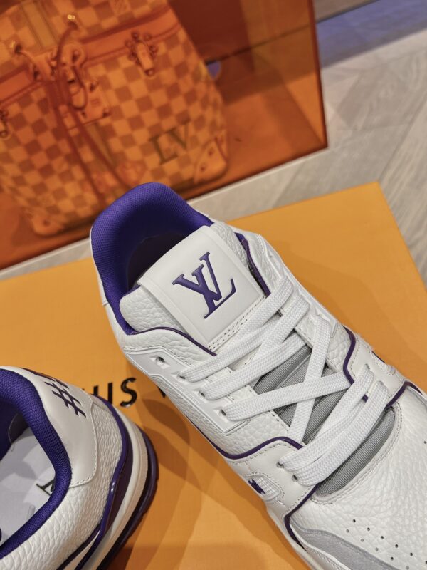 Louis Vuitton Trainer White and Purple