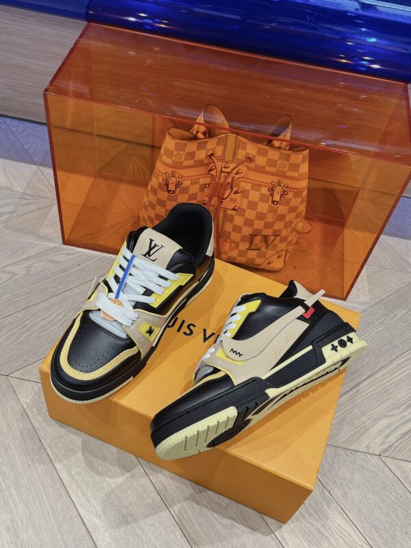 Louis Vuitton Trainer Black and Yellow