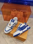 Louis Vuitton Trainer Blue and White