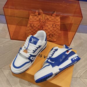 Louis Vuitton Trainer Blue and White