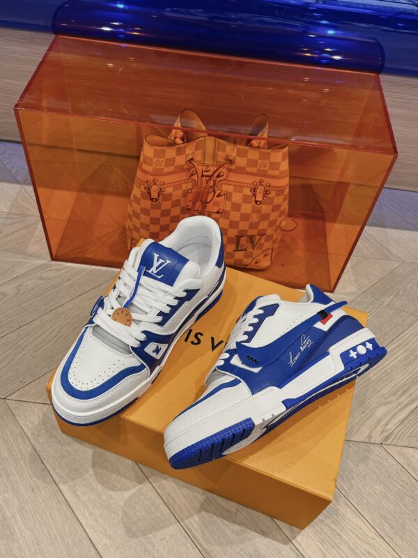 Louis Vuitton Trainer Blue and White