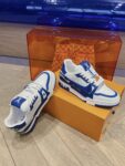 Louis Vuitton Trainer Blue and White