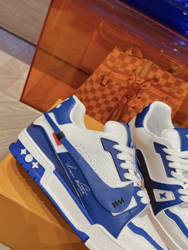 Louis Vuitton Trainer Blue and White
