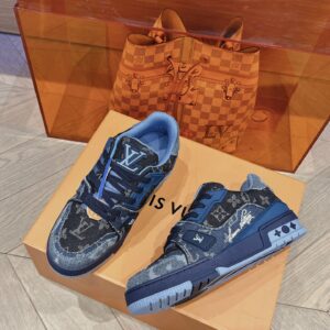 Louis Vuitton Trainer  Jeans Blue