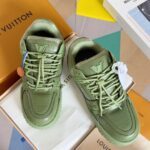 Louis Vuitton Trainer Maxi  Leather Bean Green