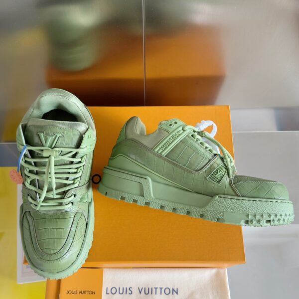 Louis Vuitton Trainer Maxi  Leather Bean Green