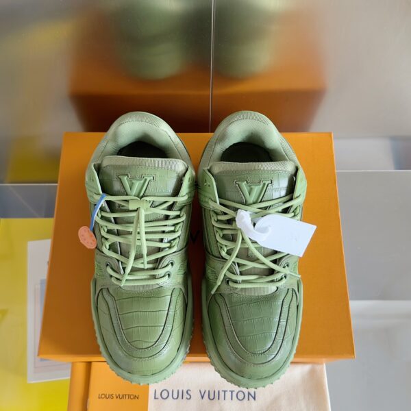 Louis Vuitton Trainer Maxi  Leather Bean Green