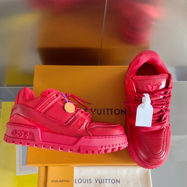 Louis Vuitton Trainer Maxi  Leather Red