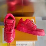 Louis Vuitton Trainer Maxi  Leather Red