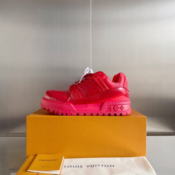 Louis Vuitton Trainer Maxi  Leather Red