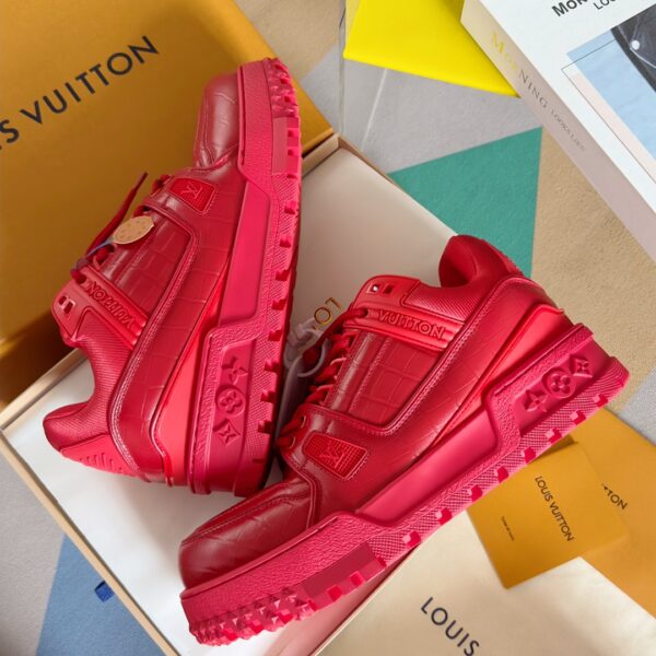 Louis Vuitton Trainer Maxi  Leather Red