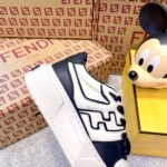 Fendi FD match Thick Sole Black and White