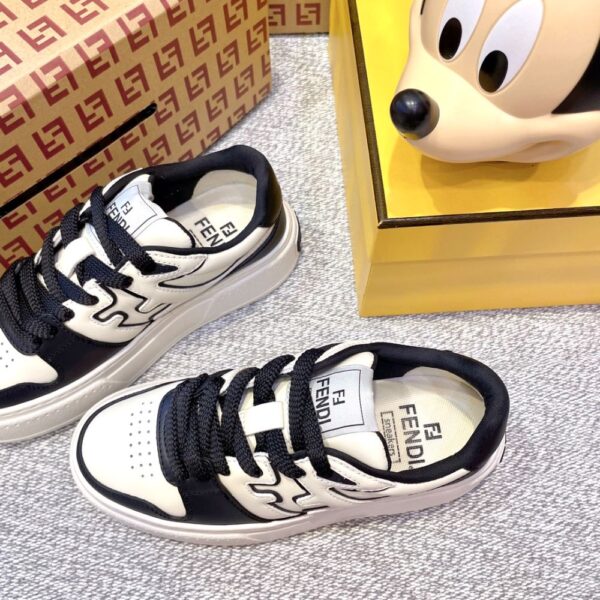 Fendi FD match Thick Sole Black and White