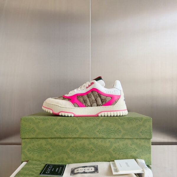 Gucci Re-Web 24ss  White and GG Pink