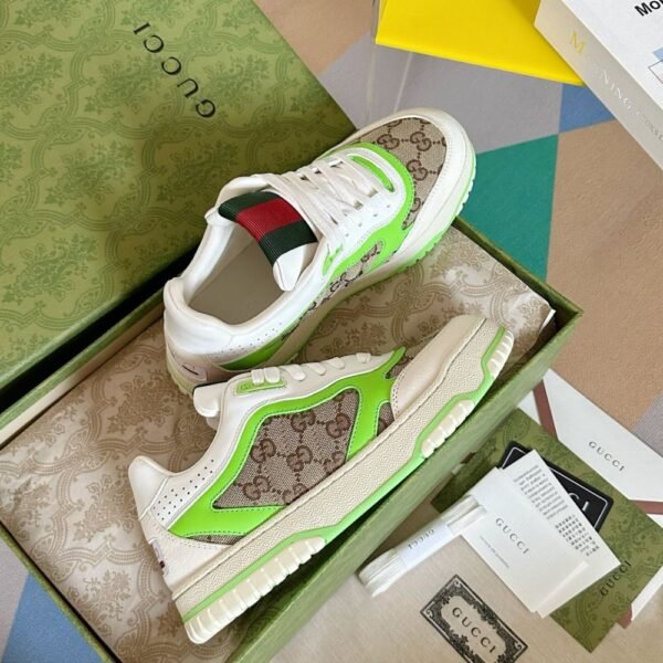 Gucci Re-Web 24ss  White and GG Green