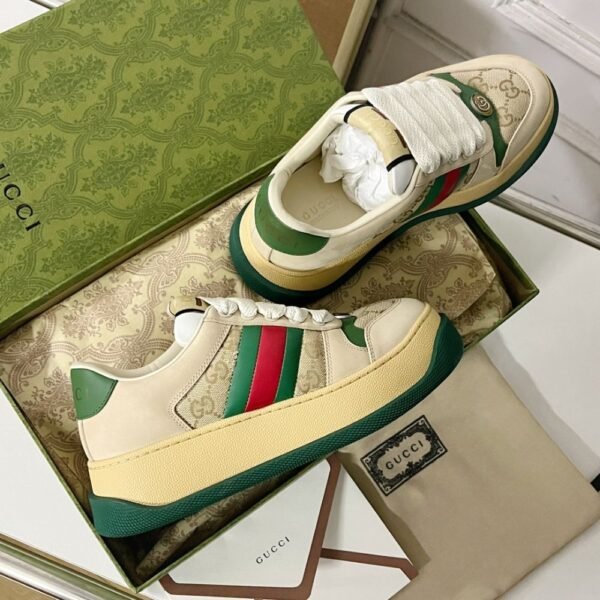 Gucci Screener Red Beige and Green
