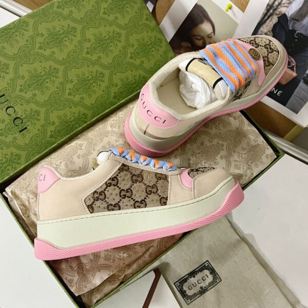 Gucci Screener  Pink and Beige