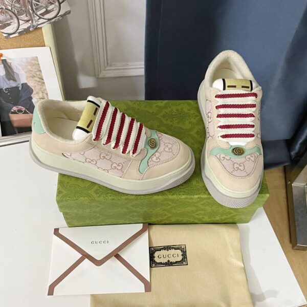 Gucci Screener  Pink and Grey