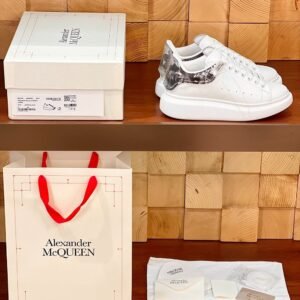 Alexander Mcqueen 24ss White Leather sliver