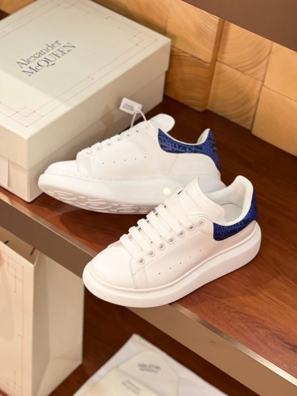 Alexander Mcqueen  White Leather Blue