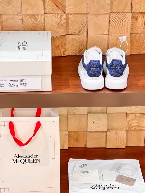 Alexander Mcqueen  White Leather Blue
