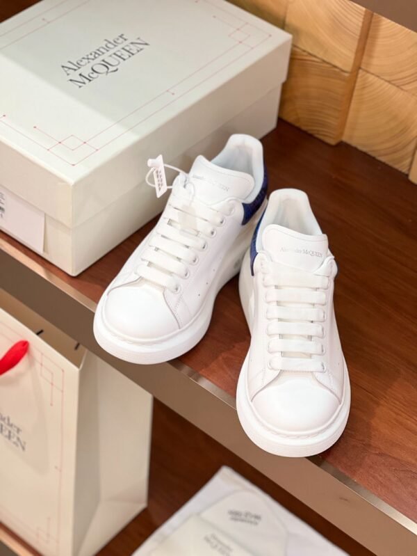 Alexander Mcqueen  White Leather Blue