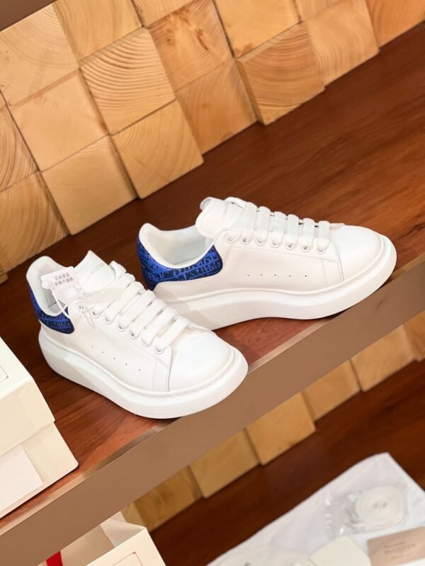 Alexander Mcqueen  White Leather Blue