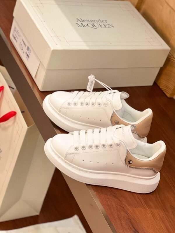 Alexander Mcqueen  White Leather Pink