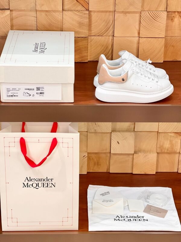 Alexander Mcqueen  White Leather Pink