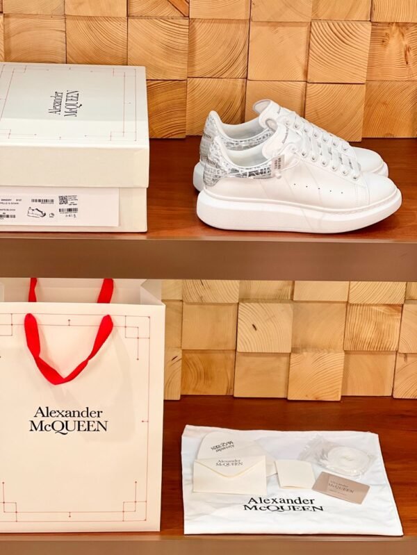 Alexander Mcqueen White Sliverwhite