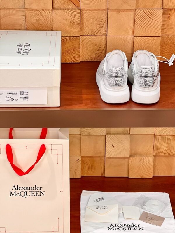 Alexander Mcqueen White Sliverwhite