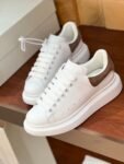 Alexander Mcqueen White Leather Brown