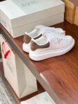 Alexander Mcqueen White Leather Brown