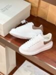 Alexander Mcqueen White Leather Brown