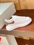Alexander Mcqueen White Leather Brown