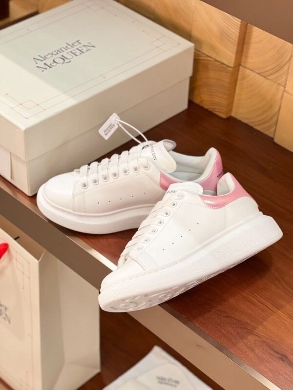 Alexander Mcqueen  White Leather Pink