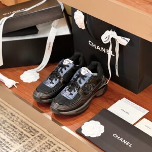 Chanel CC logo  Blue and Black