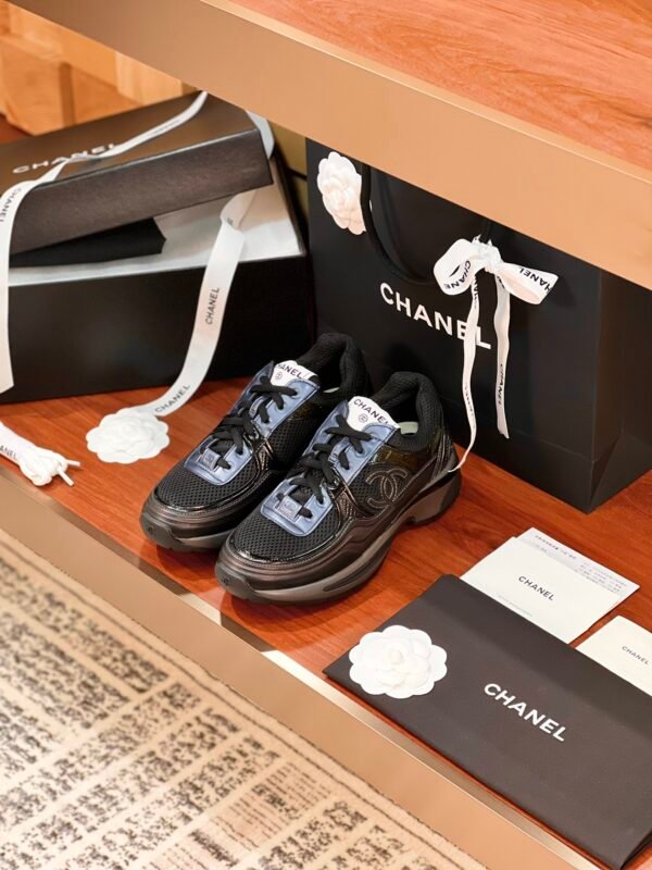 Chanel CC logo Blue and Black