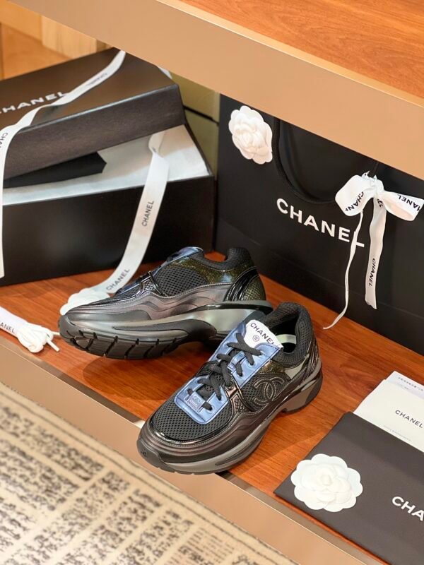 Chanel CC logo Blue and Black