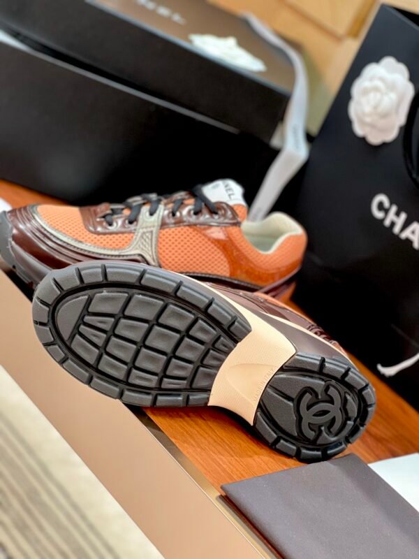 Chanel CC logo Orange and Brown