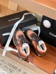 Chanel CC logo Orange and Brown