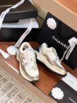 Chanel CC logo Gold White