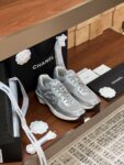 Chanel CC logo Silver Grey