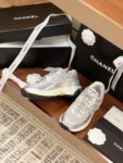 Chanel CC logo Silver Grey