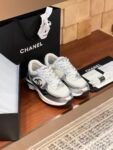 Chanel CC logo Silver White