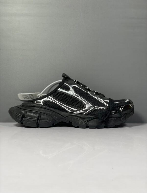 Balenciaga 3XL Slippers Black and Sliver