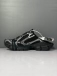 Balenciaga 3XL Slippers Black and Sliver