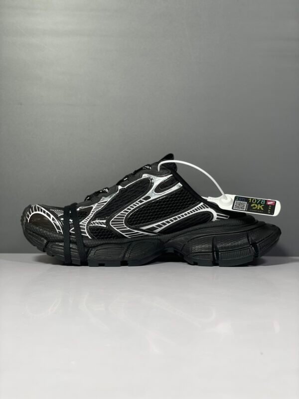 Balenciaga 3XL Slippers Black and Sliver