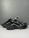 Balenciaga 3XL Slippers Black and Sliver