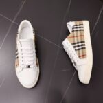 Burberry Canvas Khaki White